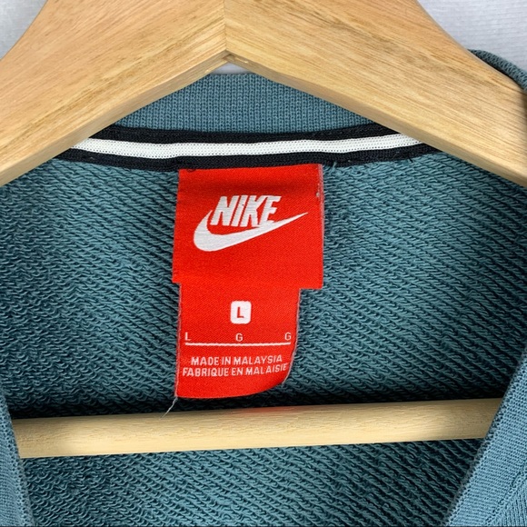 NIKE pullover logo sweatshirt sage green XS - Picture 5 of 6